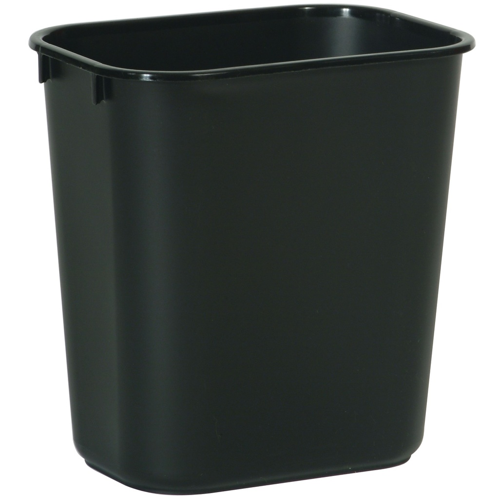 Rubbermaid Commercial Soft Wastebasket, Small, Black