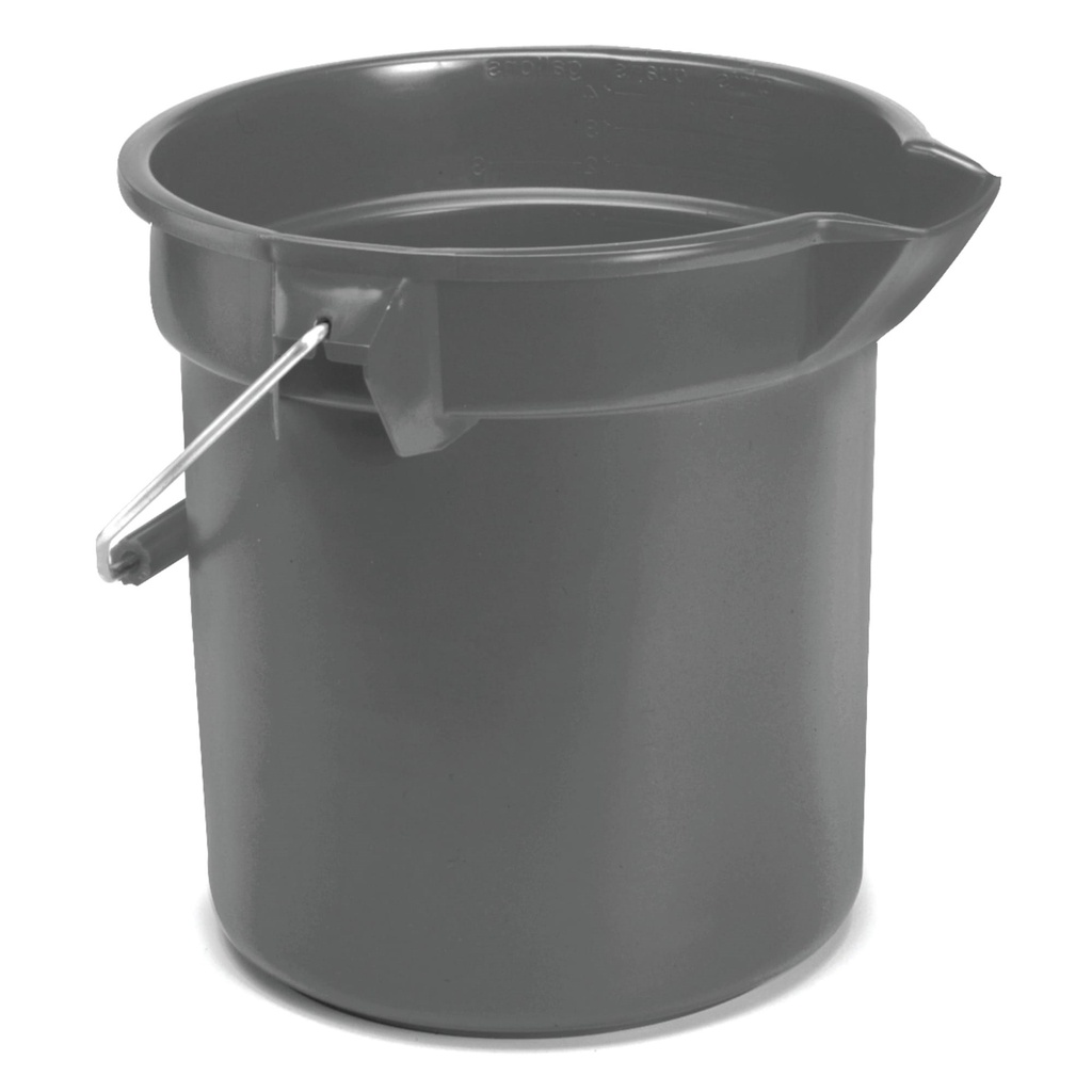 Rubbermaid Commercial Brute Round Bucket, 2.5 US Gal (9.5 L), Grey