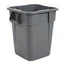 Rubbermaid Commercial Contenant carré Brute, 40 gal US (151,4 L), gris