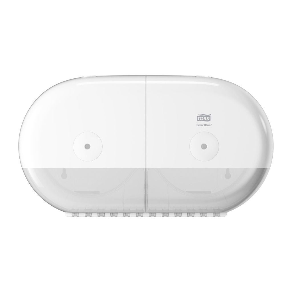 Tork Smart One T9 Twin Mini Bath Tissue Dispenser, White