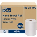 Tork H86 Universal Notched Hand Towel Roll, White, 425 ft, Case of 12