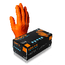 Aurelia Ignite Medical Nitrile Gloves, 7 mil, Powder-Free, Orange, Medium, Box of 100