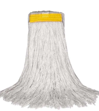 Synthetic Floor Finish Mop, White, Narrow Band, Cut End, 32 oz