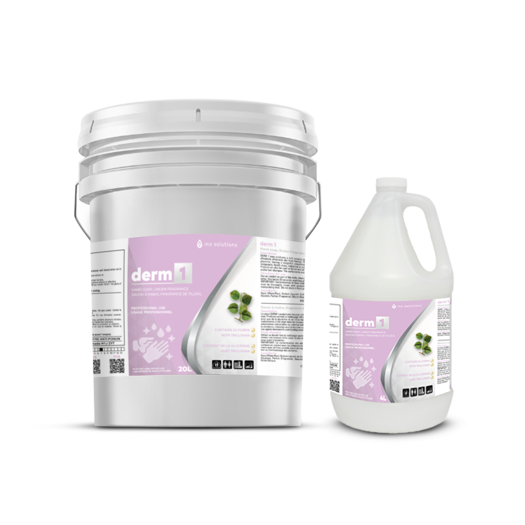 DERM 1 Antibacterial liquid hand soap Lime tree fragrance 4 L