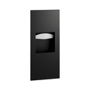 Bobrick Paper Towel Dispenser and Waste Receptacle, Matte Black