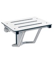 Bobrick Folding Shower and Dressing Seat, Solid Phenolic