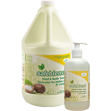 Safeblend Hand and Body Soap, Shea Butter, 500 mL