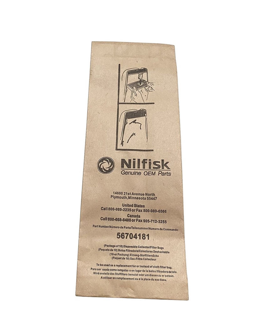 Clarke DuraVac Dust Bags, Pack of 10