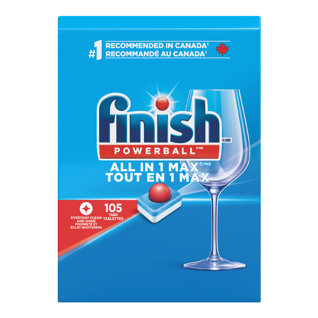 Finish Pastilles pour lave-vaisselle Powerball Tout-en-un, paquet de 176