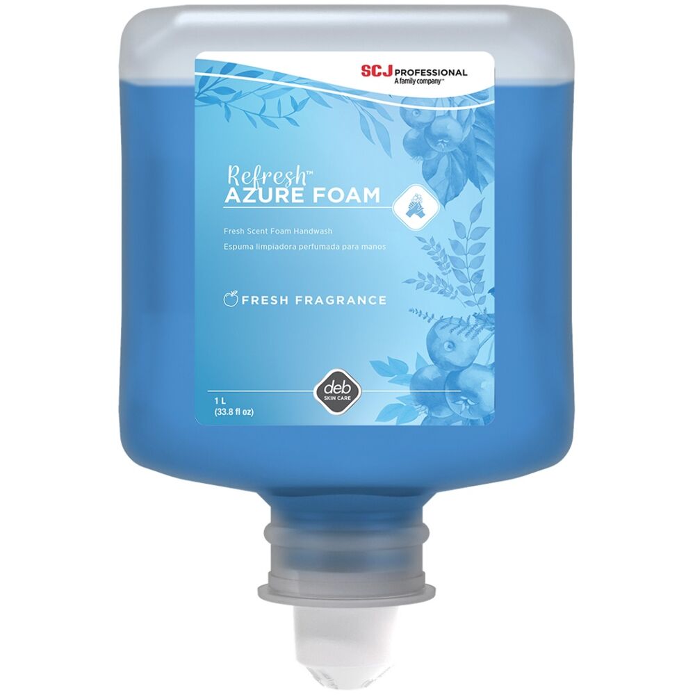 Deb Savon moussant pour les mains Refresh Azure, recharge de 1 L