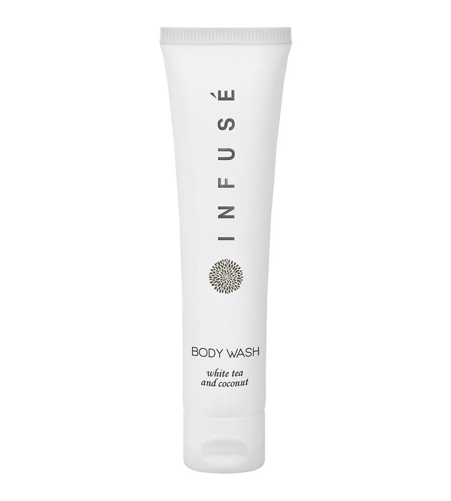 Body Wash, Infuse, White Tea and Coconut, 30 mL Flip-Cap Tube, Case of 200
