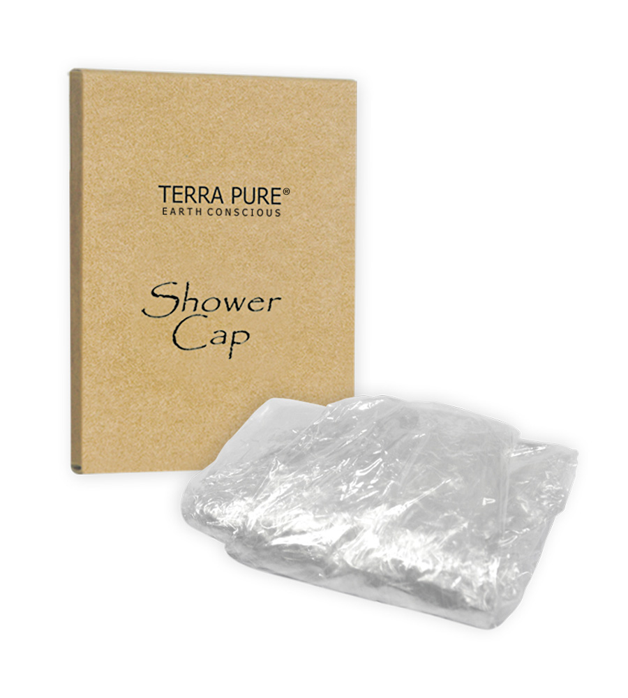 Bonnet de douche Terra Pure, en boîte, caisse de 500