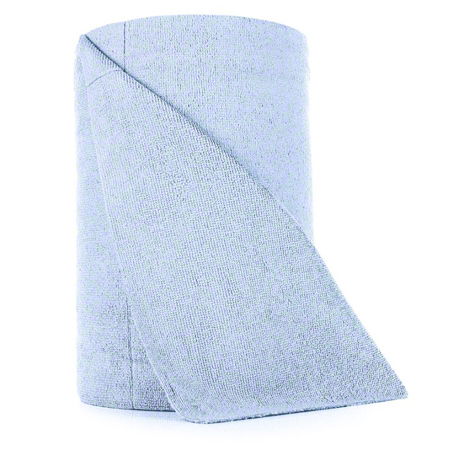 Duracore Tear-Off Microfiber Cloth Roll, 12 x 12 in, Blue, 40 Sheets