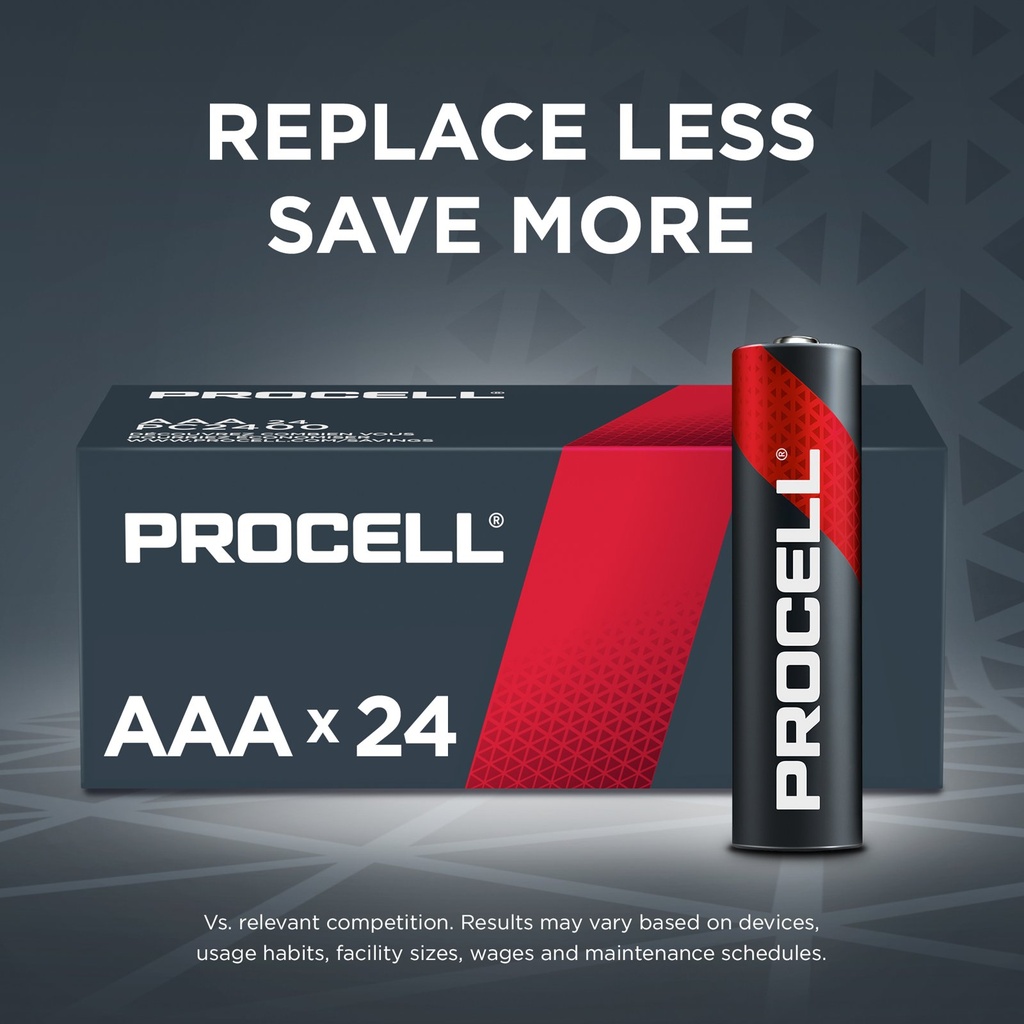 Duracell Piles alcalines Procell format AAA, paquet de 24