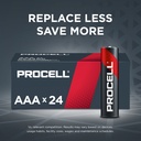 Duracell Piles alcalines Procell format AAA, paquet de 24