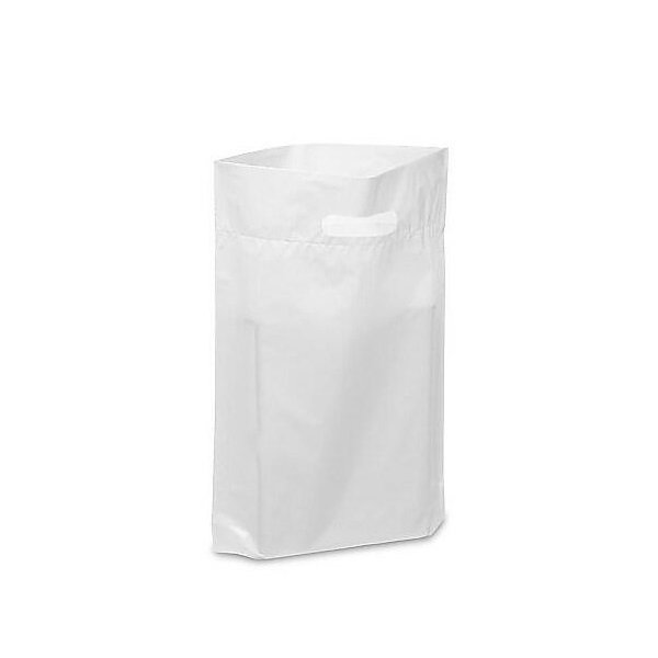 Clear Gusseted Poly Bag, 6 lb, Box of 500
