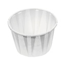 Genpak F200 Pleated Paper Portion Cup, 2 oz, Case of 20 x 250