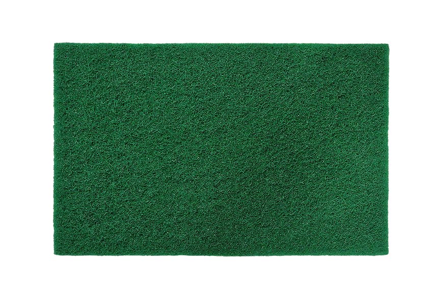 Tampon à récurer mince, vert, paquet de 10