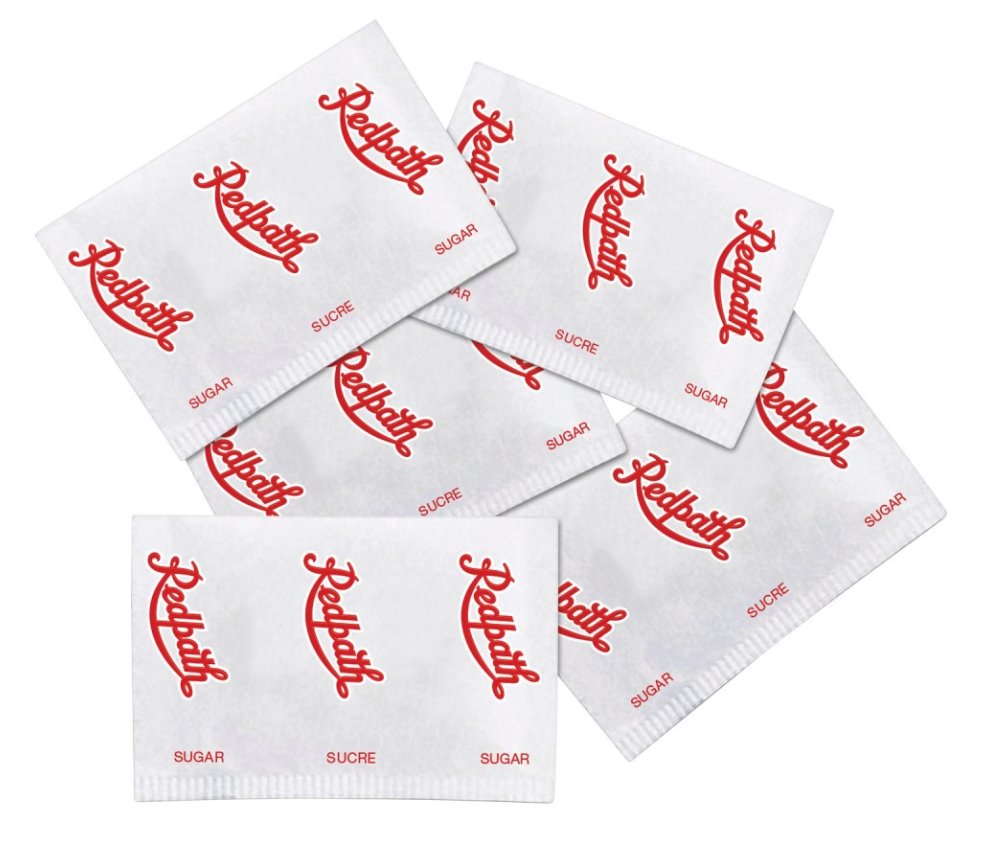 Redpath White Sugar Packets, 3.5 g, Case of 1000