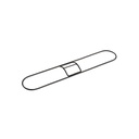 Globe Commercial cadre à enclenchement pour vadrouille à épousseter, 48 po x 5 po