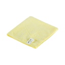 Globe Commercial Microfiber Cloth, 240 GSM, Yellow, 14" x 14", Pack of 10