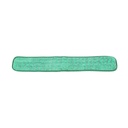 Globe Commercial Microfiber Flat Mop Pad, Dry, Green, 36"