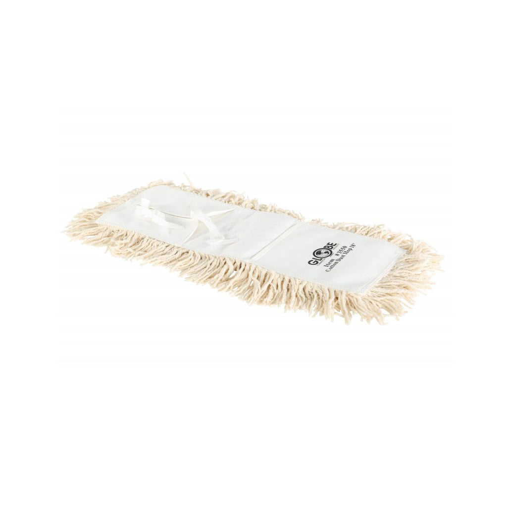 Globe Commercial Cotton Dust Mop with Ties, 18" x 5"
