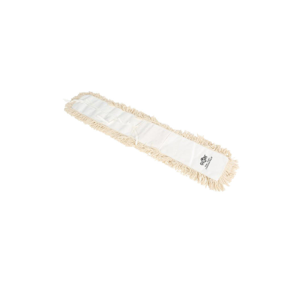 Globe Commercial Cotton Dust Mop with Ties, 24" x 5"
