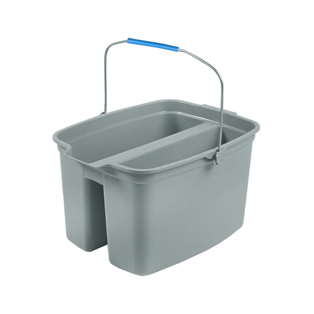 Globe Commercial seau double, gris, 15 pintes