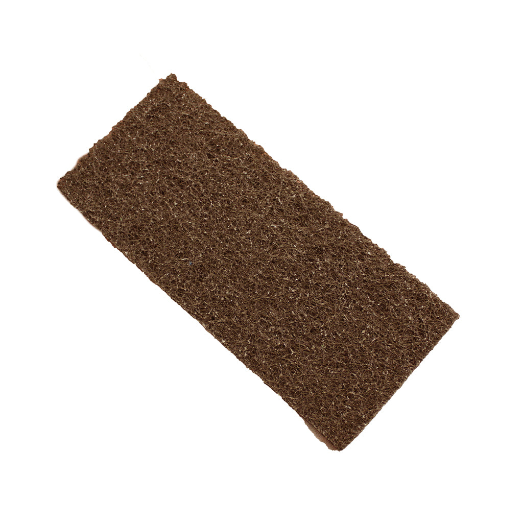Globe Commercial Heavy-Duty Utility Scrub Pad, Brown