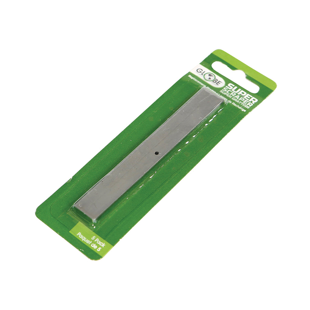 Globe Commercial Replacement Blades for GLO-4200 and GLO-4204 Scrapers, Pack of 5