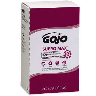 GOJO Nettoyant pour les mains en gel Supro Max cerise, recharge de 2000 mL