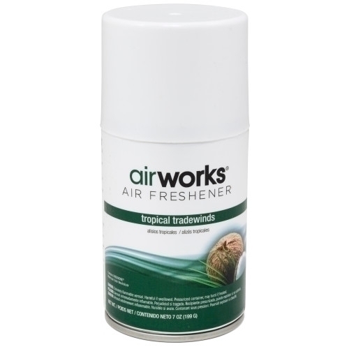 Hospeco Assainisseur d'air en aérosol AirWorks pour diffuseur programmable, brise tropicale, 7 oz