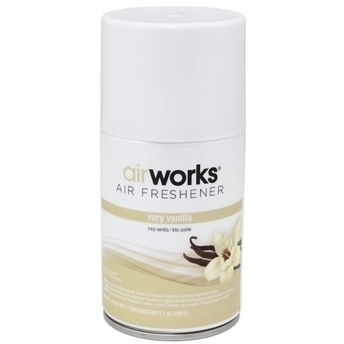 Hospeco Assainisseur d'air en aérosol AirWorks pour diffuseur programmable, vanille intense, 7 oz