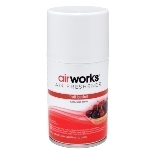 Hospeco AirWorks Metered Aerosol Air Freshener, Fruit Basket, 7 oz