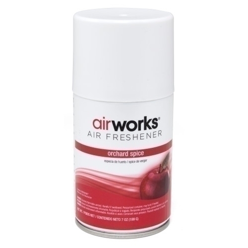 Hospeco Assainisseur d'air en aérosol AirWorks pour diffuseur programmable, épices du verger, 7 oz