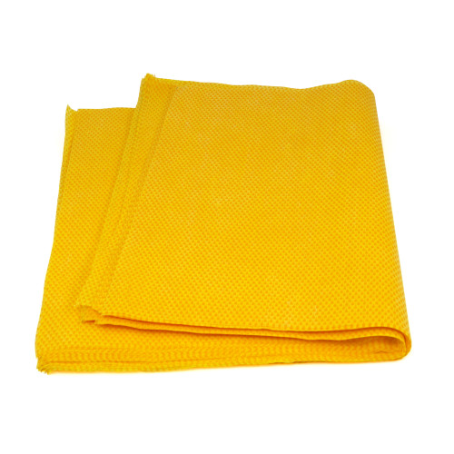 Hospeco Chiffon à épousseter traité extensible TaskBrand, 24 x 24 po, jaune et orange, caisse de 100