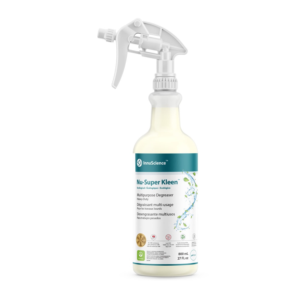 Innu-Science Nu-Super Kleen Multipurpose Power Degreaser, 800 mL