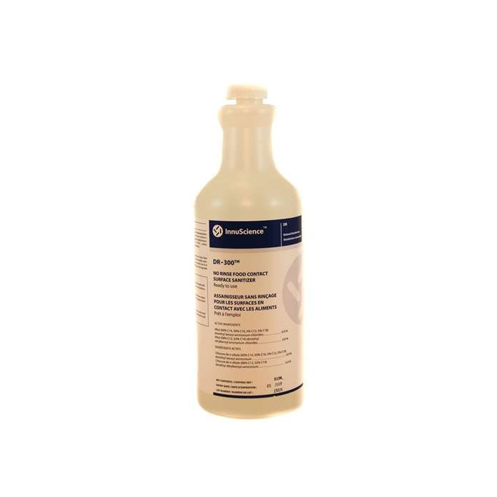 Innu-Science Assainisseur sans rinçage pour surfaces en contact avec les aliments DR 300, 800 mL