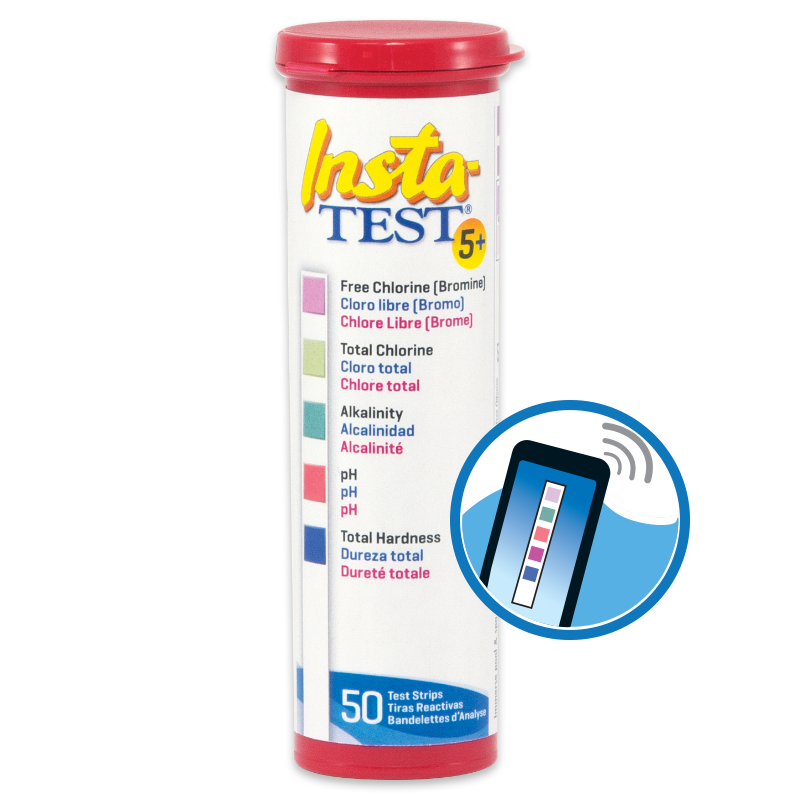 LaMotte Bandelettes d'analyse pour piscine Insta-Test 5, boîte de 50