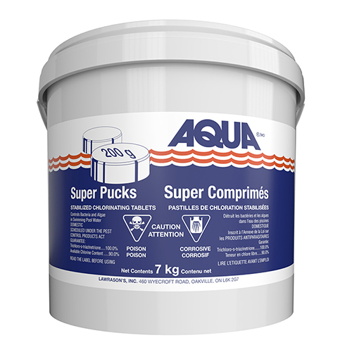 Lawrason's Super Puck Stabilized Chlorine Tablets, 6 kg