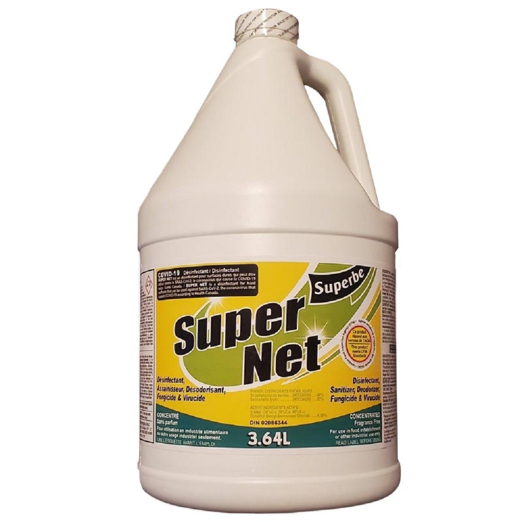 Disinfectant Sanitizer Cleaner, Super Net, 3.6 L