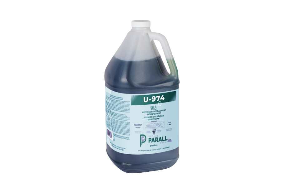Nettoyant désinfectant dégraissant pour travaux lourds, U-974, 4 L