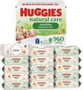 Huggies Lingettes pour bébé Natural Care, caisse de 15 x 72
