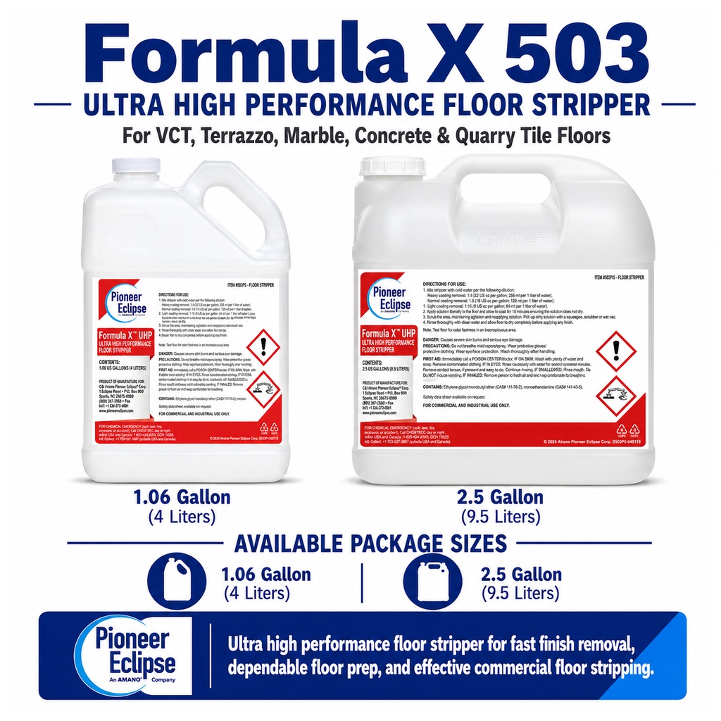Pioneer Eclipse Formula X Floor Stripper, 4 L
