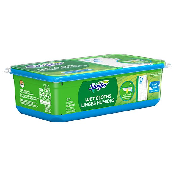 Swiffer Sweeper Wet Mopping Cloth Refills, Pack of 24