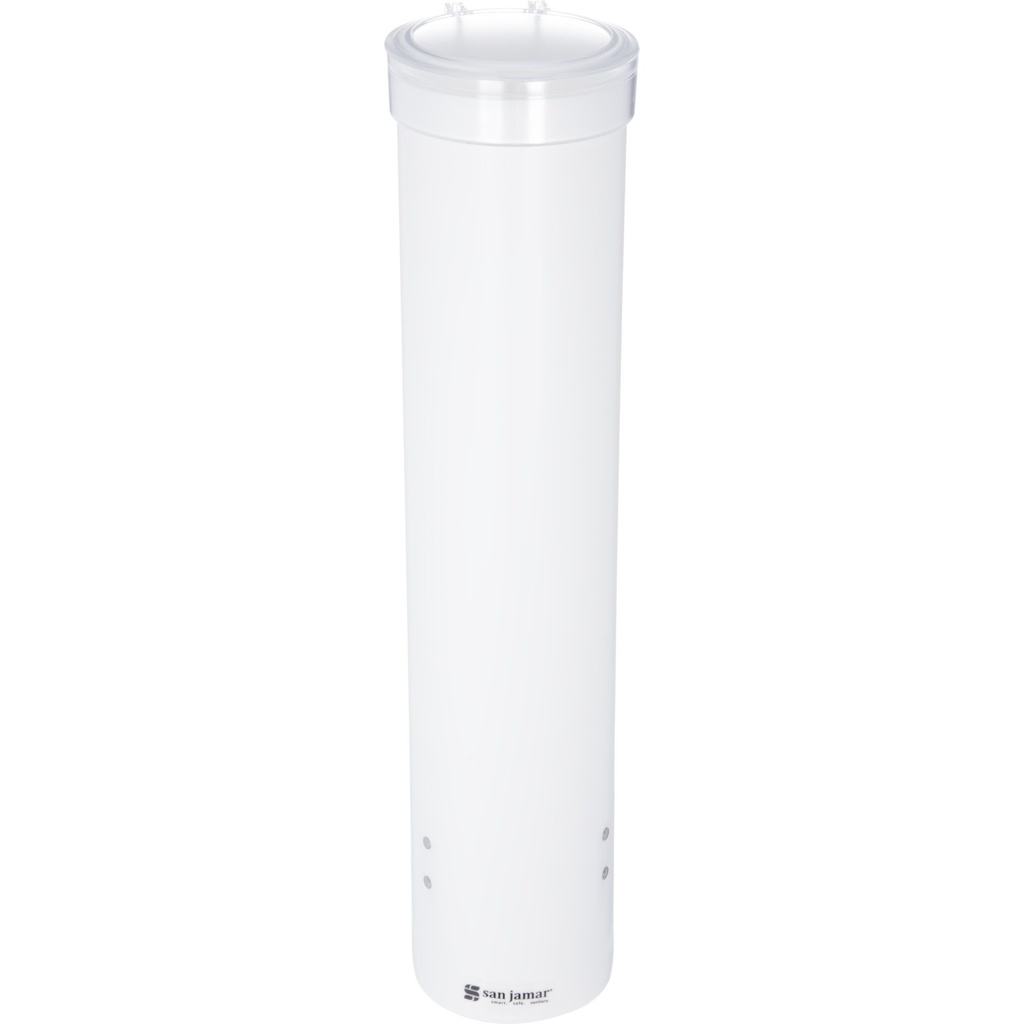 San Jamar Distributrice de verres coniques, 4 à 10 oz, blanche