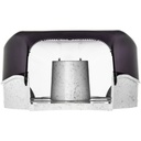 San Jamar Vision Single Jumbo Toilet Tissue Dispenser, 9 in Roll, Black Pearl