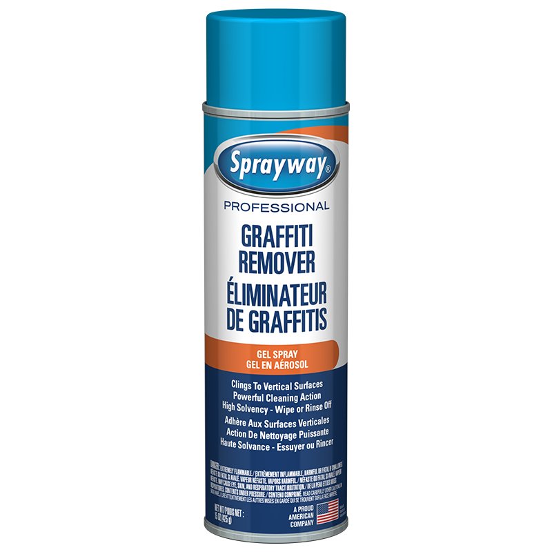 Sprayway Pro Graffiti and Vandal Mark Remover Gel, 15 oz