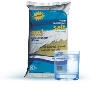 Sel Warwick Sel de mer en cristaux pour adoucisseur d'eau Magic, 20 kg